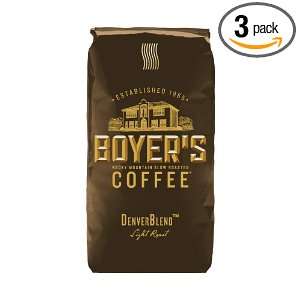 Boyers Coffee Denverblend, 12 Ounce Bags (Pack of 3)  