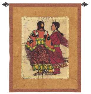 Native American Sisters Indian Wall Hanging Tapestry  