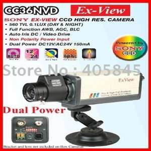   high res ir sensitive camera with audio dual voltage ac 24v/dc 12v
