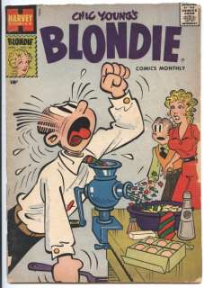 BLONDIE COMICS MONTHLY #101 VG, Dagwood is in Trouble Again  by Chic 