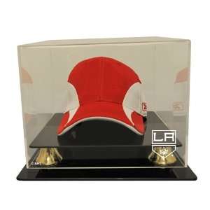  LA Kings Hockey Cap/Hat Display Case with Gold Risers 