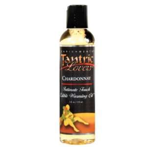 Tantric lovers intimate touch warming oil   4 oz chardonnay wine