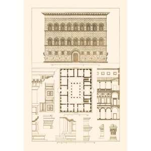  Palazzo Strozzi at Florence 24X36 Giclee Paper