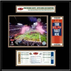  New Orleans Saints Super Bowl XLIV Ticket Frame Jr 