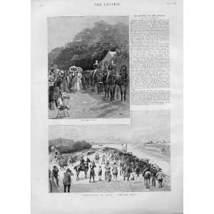  Newmarket In July Old Prints Horse Racing 1893