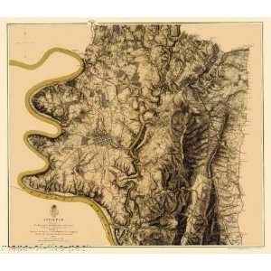 ANTIETAM BATTLEFIELD MARYLAND CIVIL WAR MAP BY N. MICHLER 1867