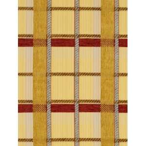  Plaid Chenille Amber Red by Beacon Hill Fabric