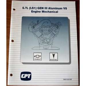   Aluminum V8 Engine Mechanical CPT GMC Service Technology Group Books