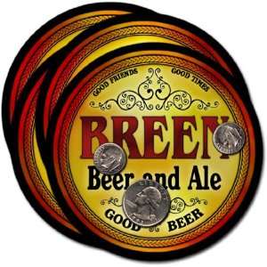  Breen , CO Beer & Ale Coasters   4pk 