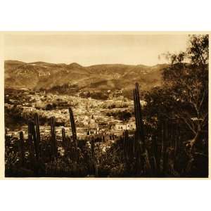  1925 Panorama Guanajuato Mexico Brehme Photogravure 