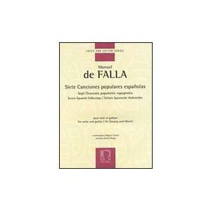   De Falla Siete Canciones Populares Espanolas (Medium Voice and Guitar