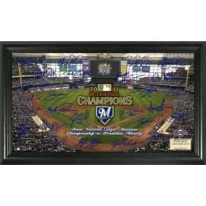 Milwaukee Brewers 2011 NL Central Division Champs Signature Field