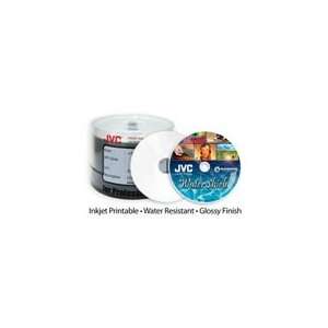 JVC Taiyo Yuden Water Shield White Inkjet Hub Printable 52X CD R Media 