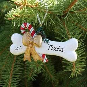  Dog Bone Personalized Christmas Ornament
