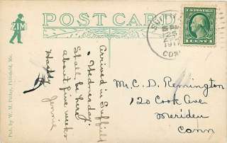 ME BOOTHBAY HARBOR CROWS NEST MAILED 1917 R57933  
