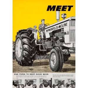  1964 Ad Minneapolis Moline M602 Tractor Hopkins Minnesota 