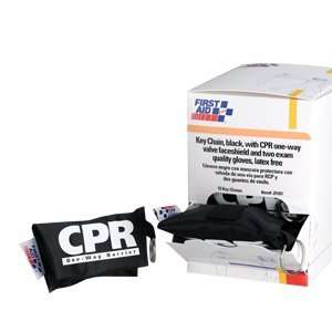  CPR one way valve faceshield  latex free  with 2 exam 