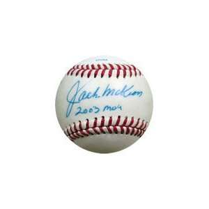  Jack McKeon Autographed 2003 MOY Baseball Sports 
