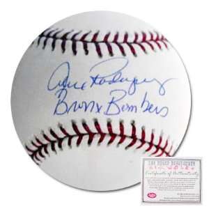   Autographed Baseball with Bronx Bombers Inscription