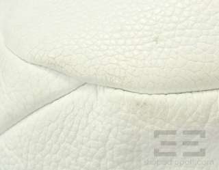 Bottega Veneta White Pebbled Leather Large Hobo Handbag  
