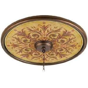  Tuscan Wine 24 Wide Bronze Finish Ceiling Medallion