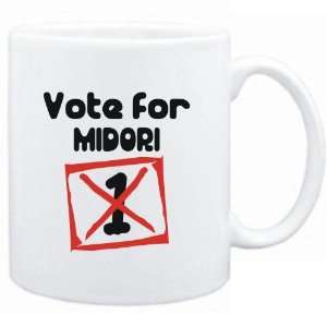  Mug White  Vote for Midori  Female Names Sports 