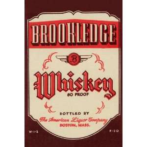  Brookledge Whiskey 16X24 Canvas