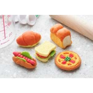   5pcs) Iwako Japanese Puzzle Take Apart Erasers Bakery Toys & Games