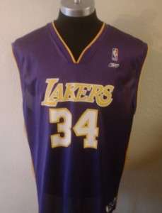   PURPLE SHAQ SHAQUILLE ONEAL LOS ANGELES LAKERS JERSEY 2XL/XXL  