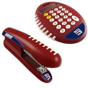  New York Giants Pro Grip Stapler and Calculator Set 