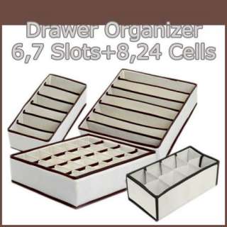 Drawer Organizer 6/7/8/24 cells SET Socks Innerware Bra  