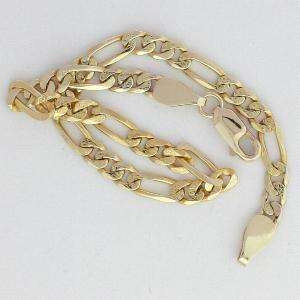 14K YELLOW GOLD GENTS BRACELET MADE IN ITALY 6.9g #1  