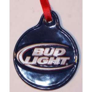  Blue (Budweiser) Bud Light Round Ornament Sports 
