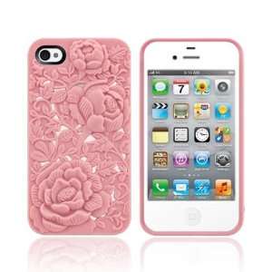 For Apple iPhone 4S 4 Baby Pink Roses OEM SwitchEasy Blossom Snap On 