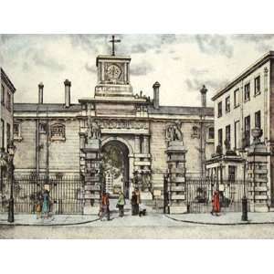 Whitehall, The Royal Mews Etching Josset, Lawrence Topographical 
