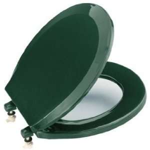   Green Round Front Toilet Seat with Q2 Advantage