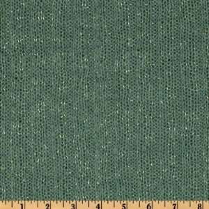  58 Wide Sweater Knit Seafoam/Gold Fabric By The Yard 