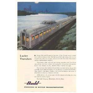   Railroad Kansas City Zephyr Train Budd Co Print Ad