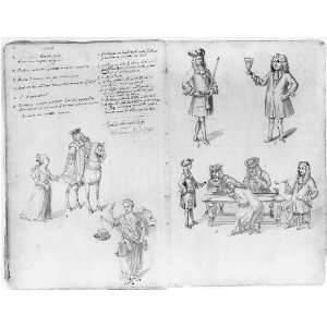 com Drawings of annual guild days of Norwich,England,1705,Royal Free 