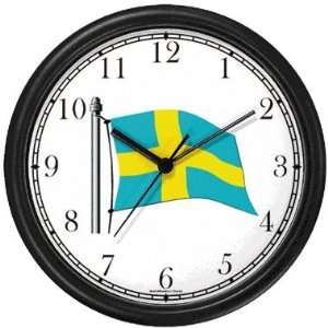  Flag of Sweden No.2   Swedish Theme Wall Clock by 
