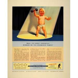 1940 Ad Hercules Ethyl Cellulose Baby Rattle Spotlight   Original 