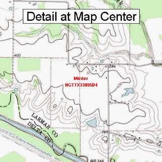  USGS Topographic Quadrangle Map   Minter, Texas (Folded 