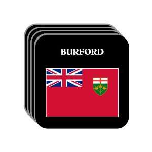  Ontario   BURFORD Set of 4 Mini Mousepad Coasters 