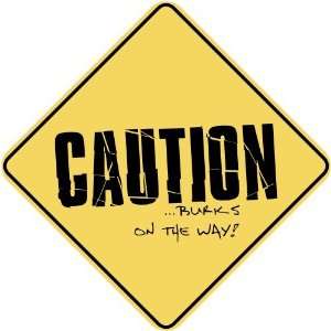   CAUTION  BURKS ON THE WAY  CROSSING SIGN