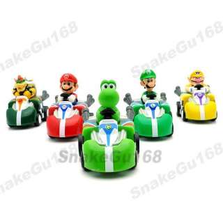 Lot 5 Super Mario 2 Pull Back Figure Kart Car+MS557  