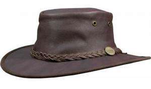 Barmah Sundowner Kangaroo Leather Crushable Hat  