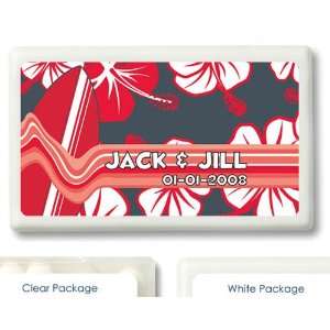 Wedding Favors Red Surfboard Design Beach Theme Personalized Mint 