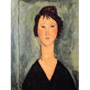 com Oil Painting Portrait of a Woman Amedeo Modigliani Hand Painted 
