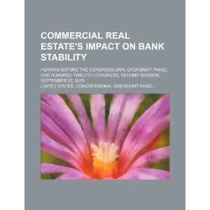  Commercial real estates impact on bank stability hearing 