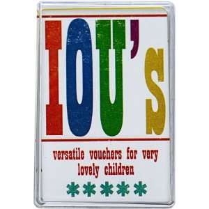  IOU VOUCHERS REWARD CHART CARDS childrens unique gift idea 